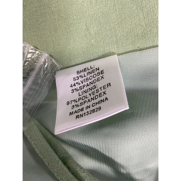 Camila Coelho 'Matilde' Green Linen Vest Size XS - NWT - Picture 5 of 5